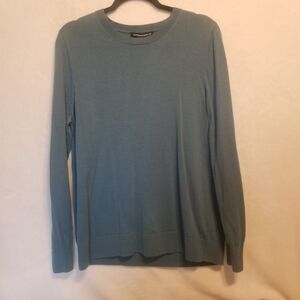 Katherine Barclay XL Sweater Merino Wool Crewneck Lightweight Elevated Basic